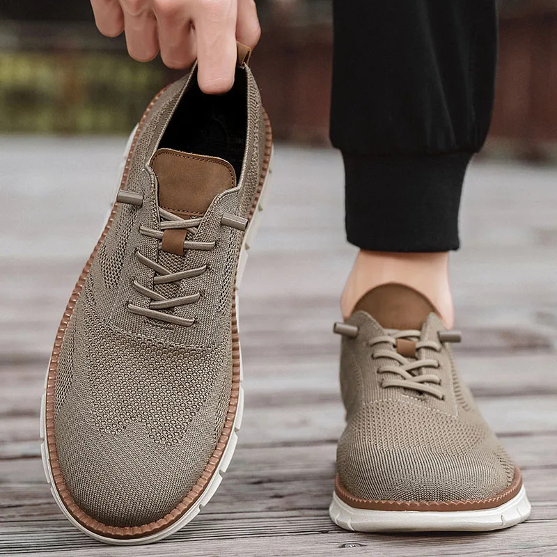 Men Formal Wear Shoes - Men Casual Shoes Classic Breathable Brogue
