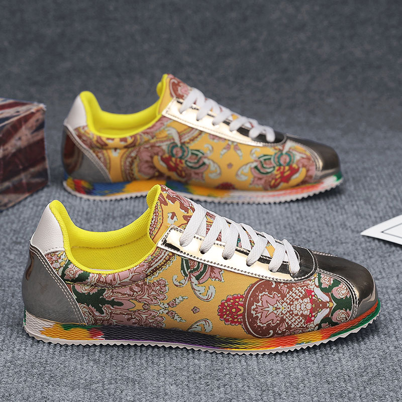 Men Formal Wear Shoes - Old Beijing Cloth Shoes Embroidery Flower