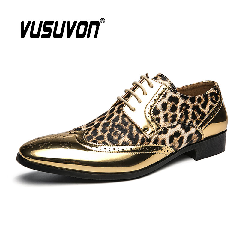 Men Formal Wear Shoes - Luxury Leopard Print Formal Men Derby