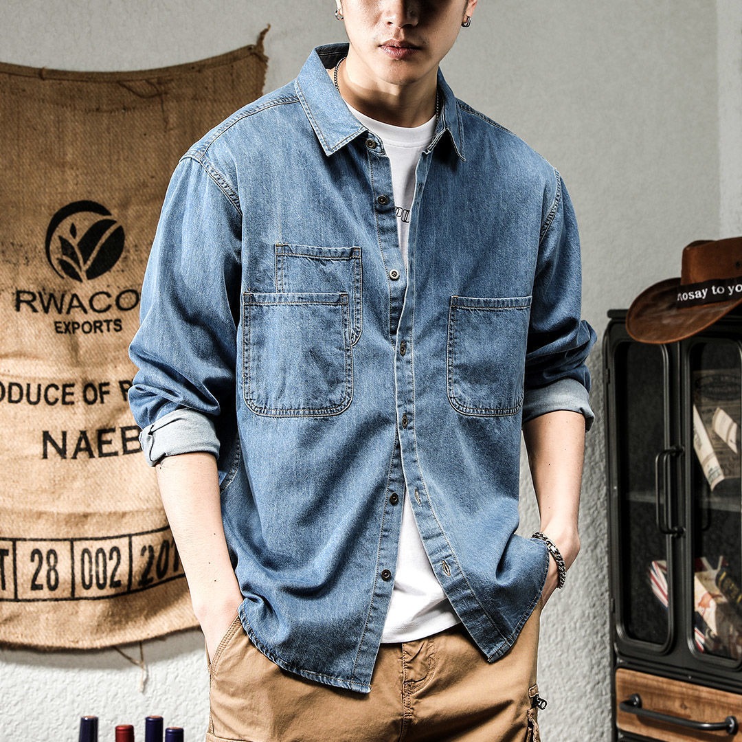 Spring Ruffian Handsome Denim  - đánh giá và giá Men Formal Wear Coat