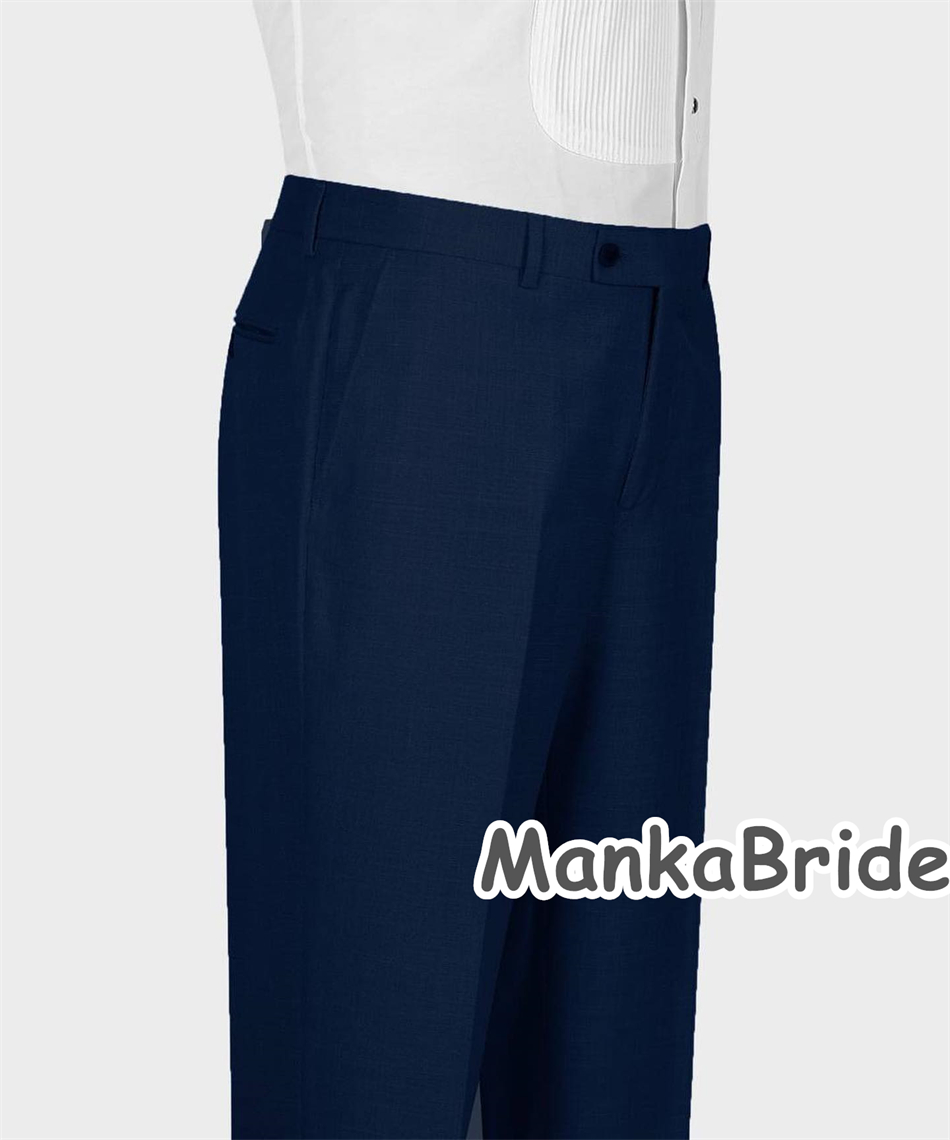 Elegant Navy Blue Classic Wedd - đánh giá và giá Men Formal Wear With Blazer
