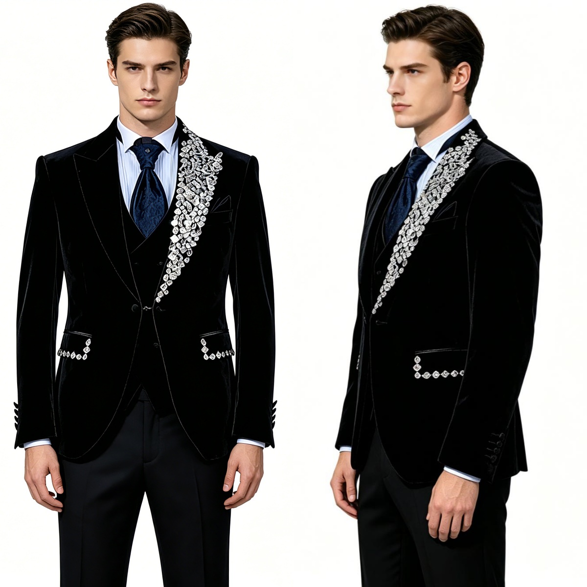 Formal Wedding Tuxedos Velvet  - đánh giá và giá Men'S Formal Wear No Suit