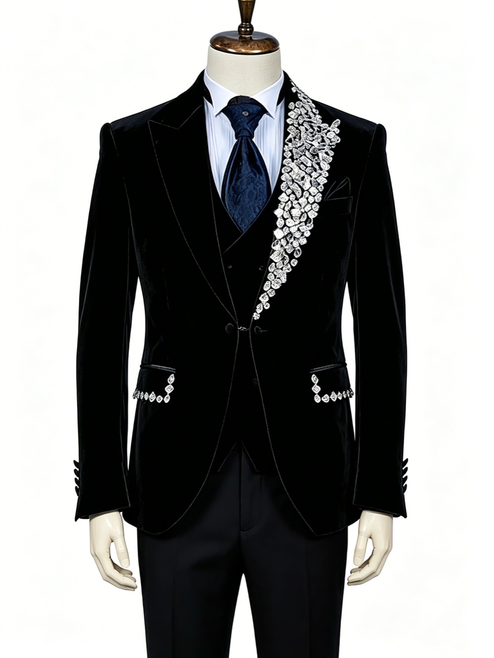 Formal Wedding Tuxedos Velvet  - đánh giá và giá Men'S Formal Wear No Suit