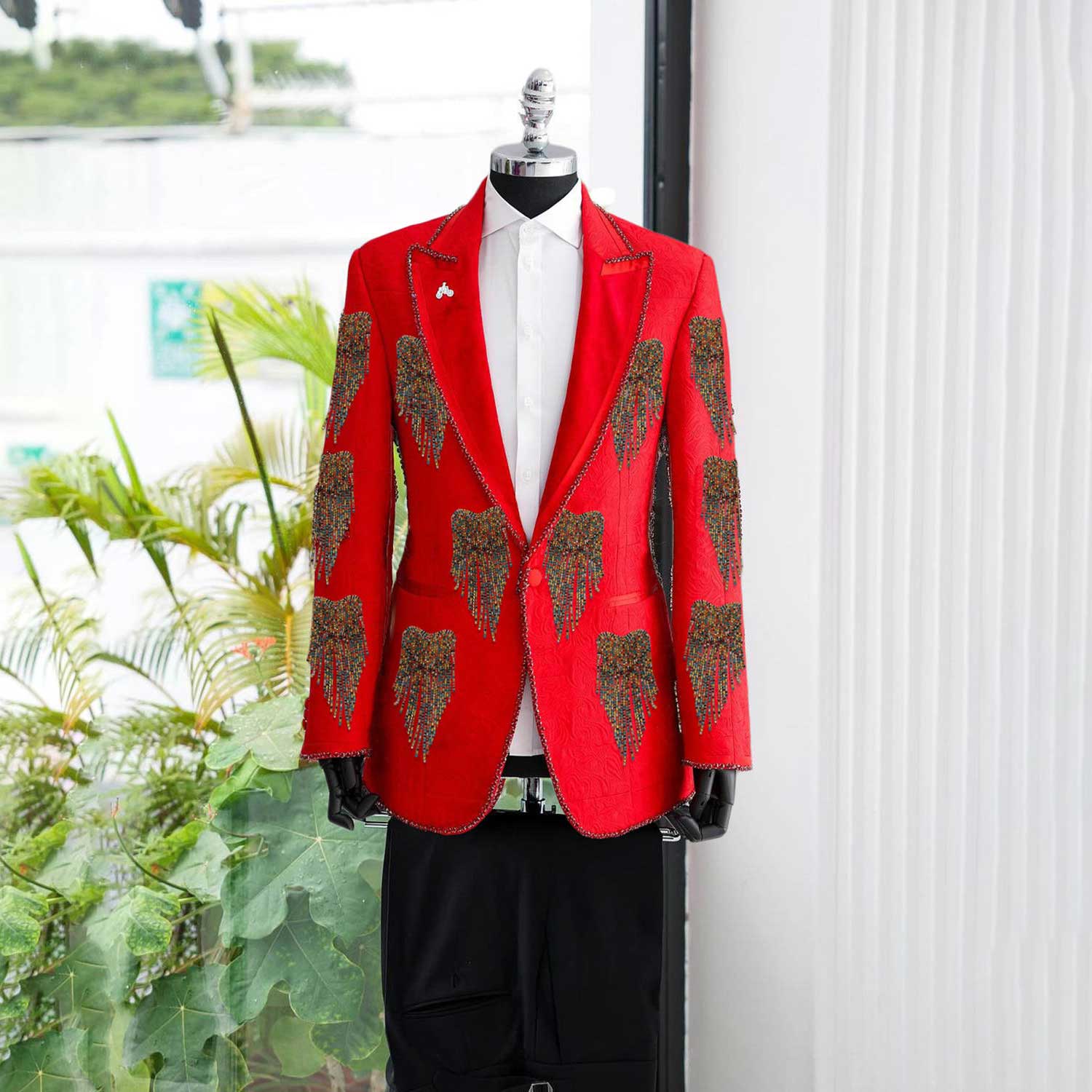 Fashion Wedding Men Suit Cryst - đánh giá và giá Men'S Formal Wear No Suit