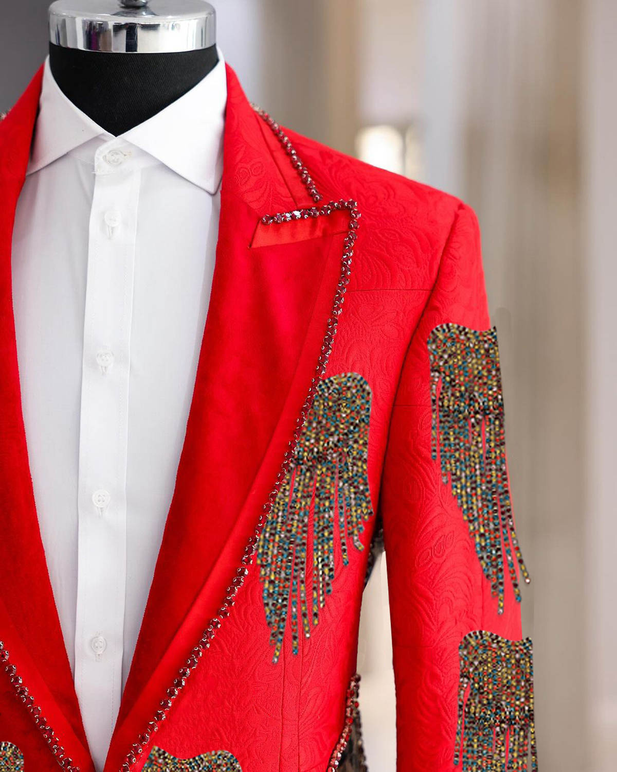 Fashion Wedding Men Suit Cryst - đánh giá và giá Men'S Formal Wear No Suit