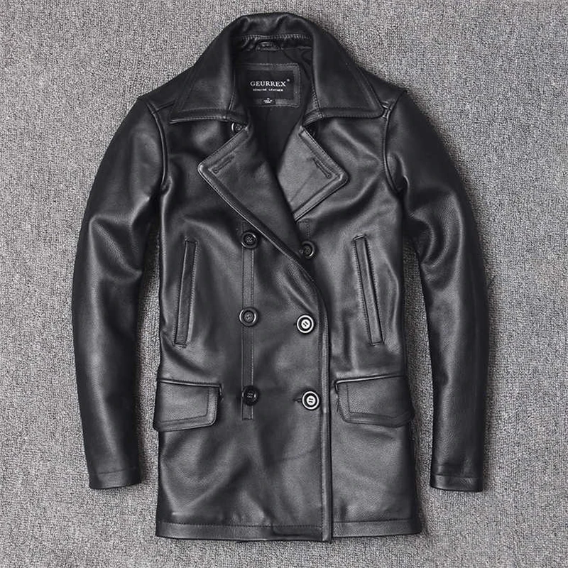 Genuine Leather Jacket Men's T - đánh giá và giá Men Formal Wear Coat