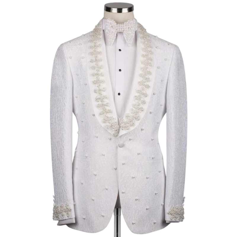 White Wedding Men Suits Fashio - đánh giá và giá Men'S Formal Wear No Suit