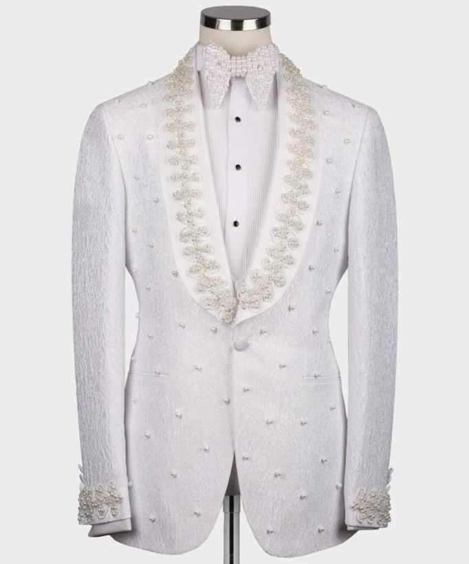 White Wedding Men Suits Fashio - đánh giá và giá Men'S Formal Wear No Suit