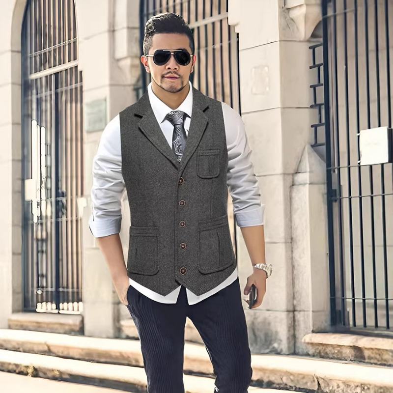 Men's Herringbone Tweed Suit V - đánh giá và giá Men'S Formal Wear No Suit