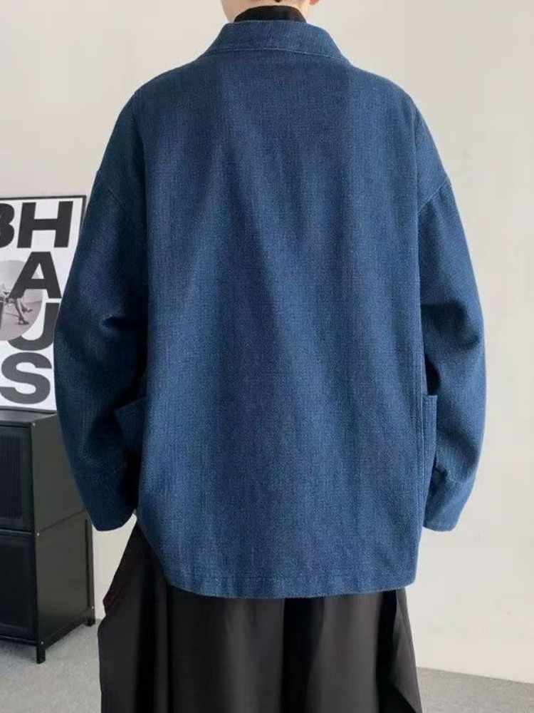 Vintage Japanese Style Denim C - đánh giá và giá Men Formal Wear Coat