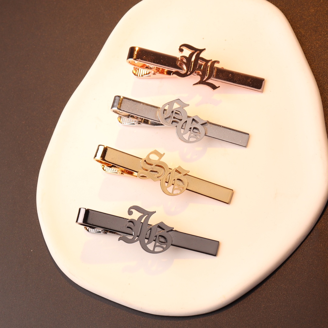 Custom Name Initials Tie Clip  - đánh giá và giá Tie Bar Clip