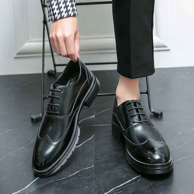 New men's leather shoes riding - đánh giá và giá Large Men Formal Wear