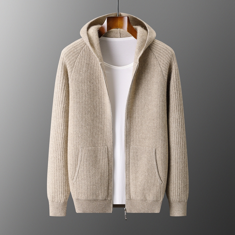 New Men's Thick Zipper Hoodie  - đánh giá và giá Men Formal Wear Coat