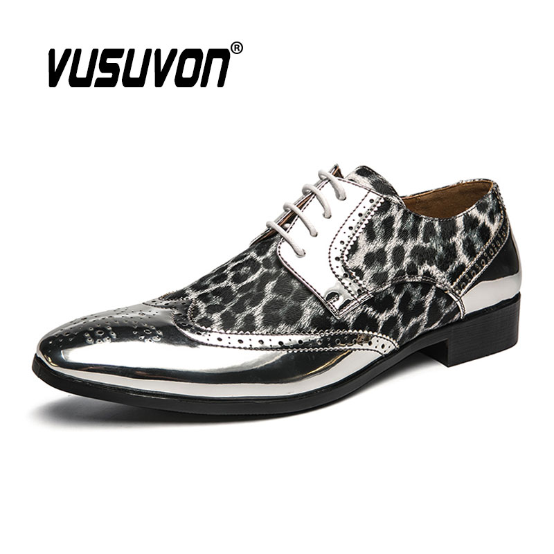 Luxury Leopard Print Formal Me - đánh giá và giá Men Formal Wear Shoes