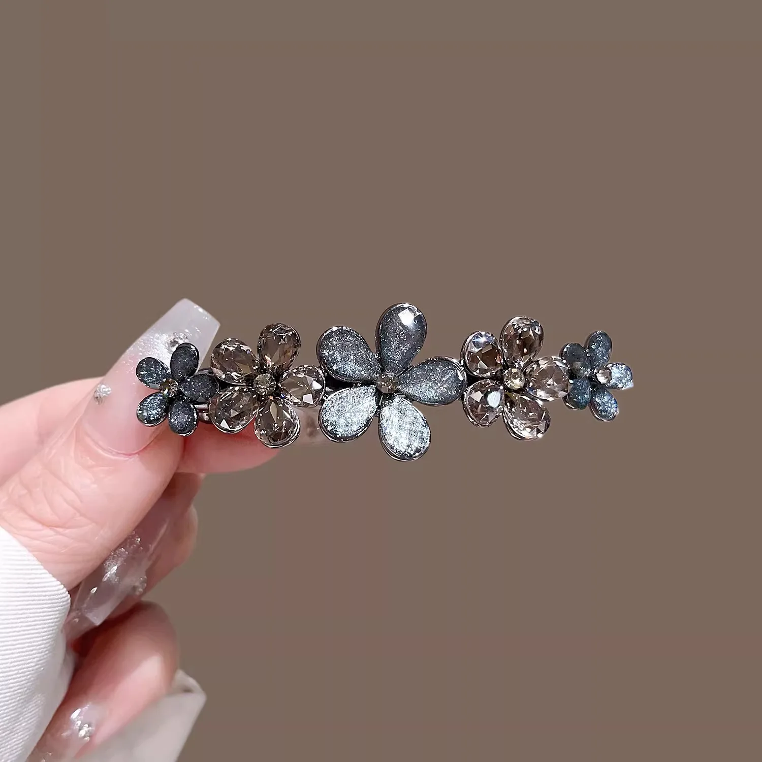 Elegant Crystal Flower Hairpin - đánh giá và giá Tie Bar Clip